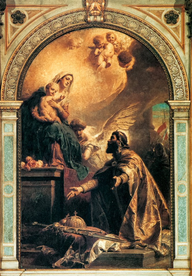 Benczúr - Painting of St Stephen in the Basilica of Budapest