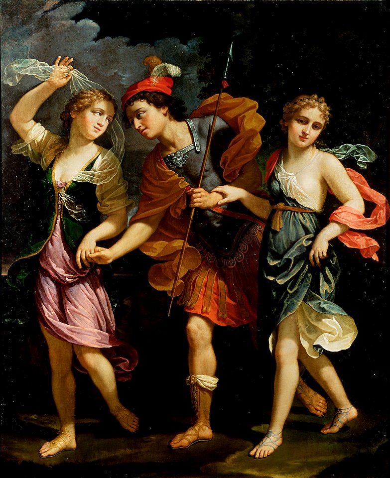 Benedetto Gennari - Theseus mit den beiden Töchtern des Minos - GG 7126 - Kunsthistorisches Museum