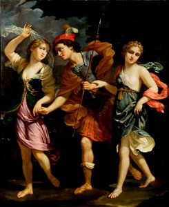 Benedetto Gennari - Theseus mit den beiden Töchtern des Minos - GG 7126 - Kunsthistorisches Museum