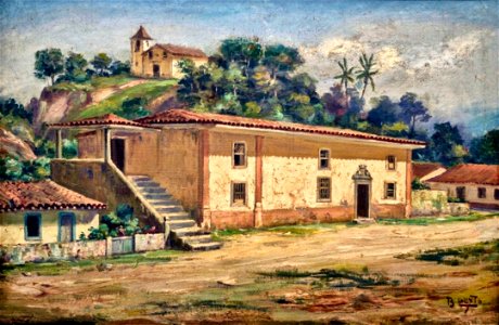 Benedito Calixto - Casa do Trem e Capela de Santa Catarina