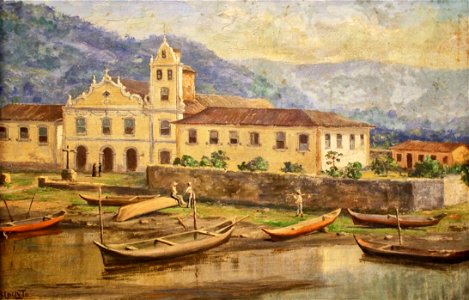 Benedito Calixto - Igreja do Convento de Santo Antonio do Valongo em 1840 (2)