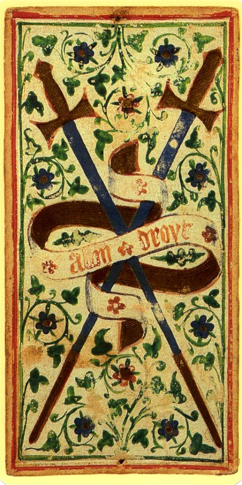 Bembo-Visconti-tarot-swords-02-deuce