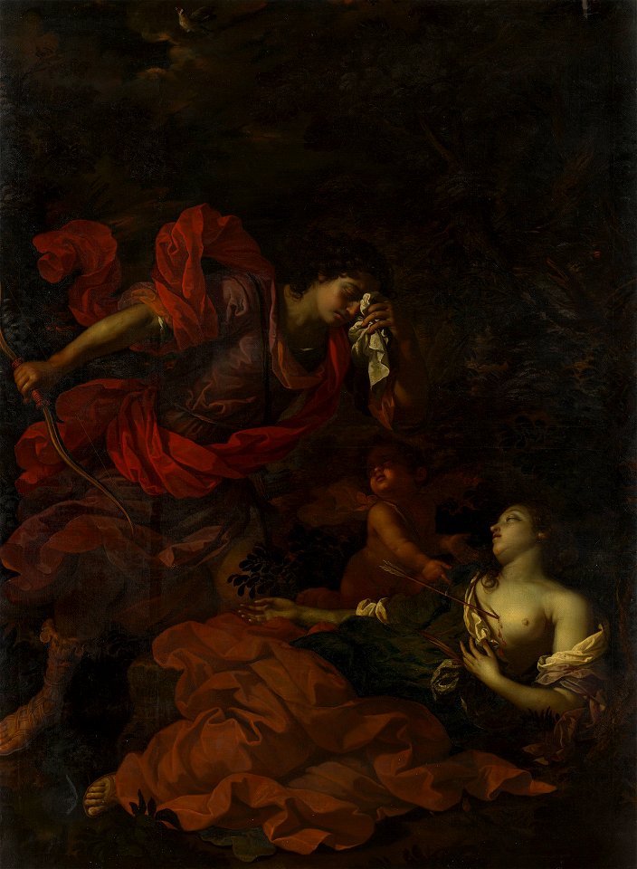 Benedetto Gennari (Cento 1633-Bologna 1715) - Cephalus and the Dying Procris - RCIN 405722 - Royal Collection