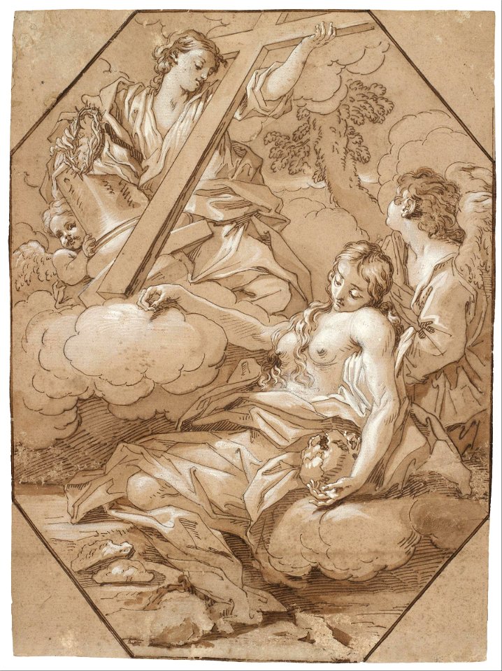 Benedetto Luti - The Ecstasy of St. Mary Magdalene - Google Art Project