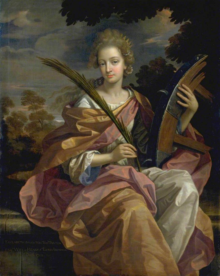 Benedetto Gennari the younger (1633-1715) - Elizabeth Panton, Later Lady Arundell of Wardour, as Saint Catherine - T06897 - Tate