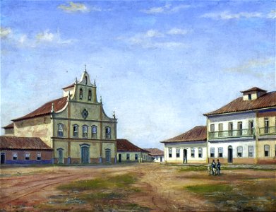 Benedito Calixto de Jesus - Largo dos Remédios, 1862, Acervo do Museu Paulista da USP