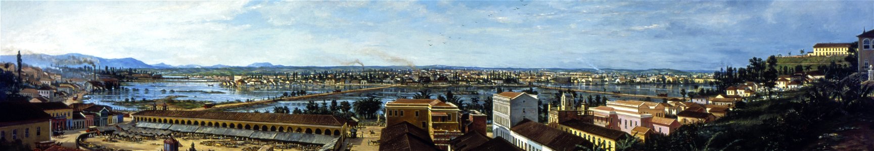 Benedito Calixto de Jesus - Inundação da Várzea do Carmo, 1892, Acervo do Museu Paulista da USP (cropped44)