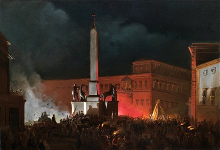 Benedizione di Pio IX dal Quirinale