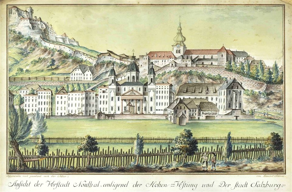 Benedict Seitner Ansicht der Vorstadt Nonthal