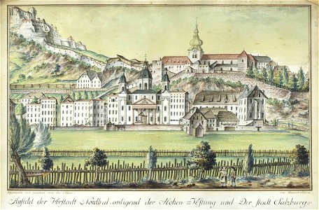 Benedict Seitner Ansicht der Vorstadt Nonthal
