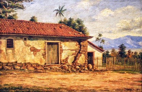 Benedito Calixto - Ruínas da Casa de Pedra de Martim Afonso, 1889