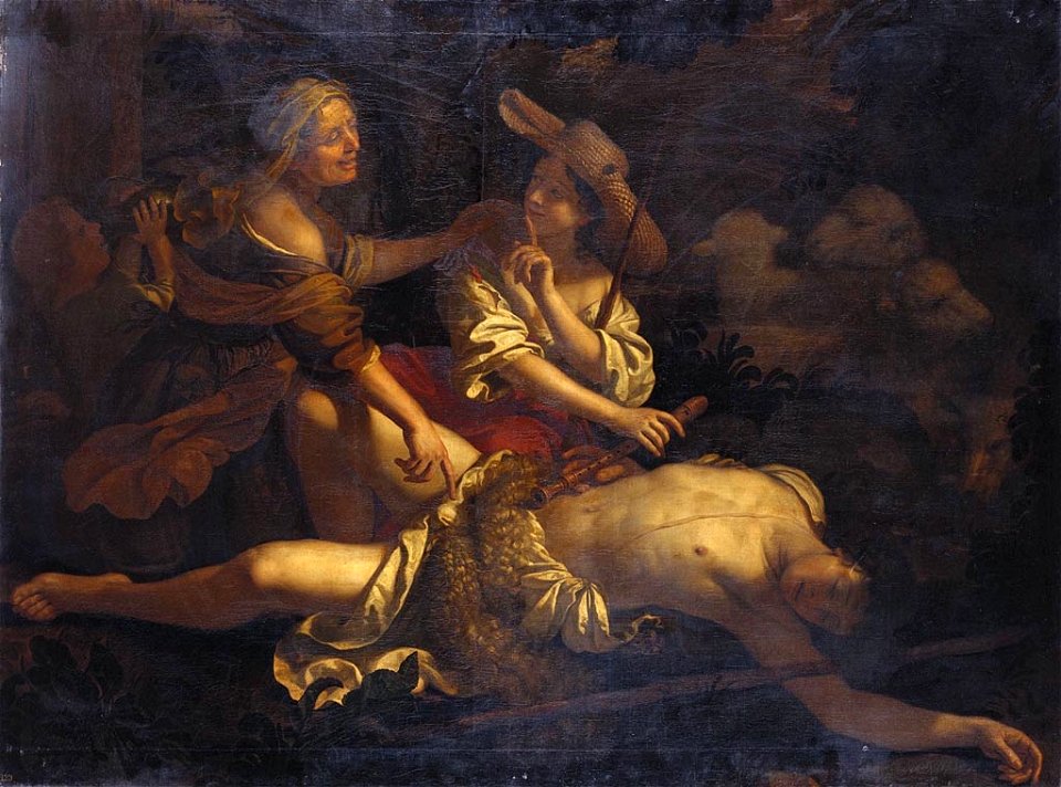 Benedetto Gennari (Cento 1633-Bologna 1715) - A Sleeping Shepherd Discovered by Two Women - RCIN 402706 - Royal Collection