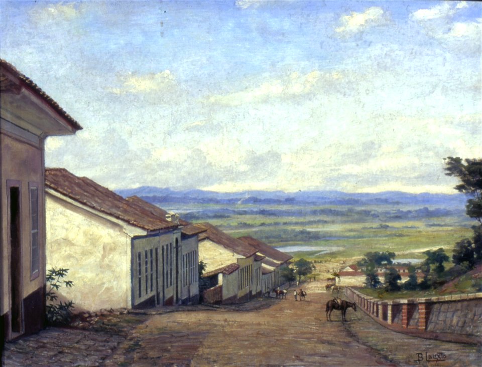 Benedito Calixto de Jesus - Ladeira do Colégio, 1860 (Ladeira do Palácio, Ladeira João Alfredo, Ladeira General Carneiro), Acervo do Museu Paulista da USP