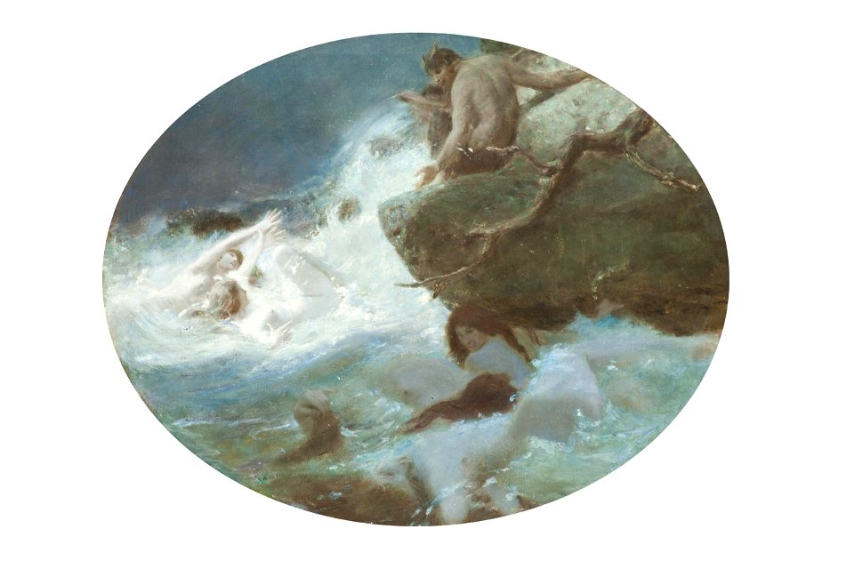Benes Knüpfer Triton und die Najaden