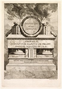 Benigno Bossi (Italian, 1727-1792) - Mascarade à la Grecque, Dedication Page - 2014.6.1 - Cleveland Museum of Art