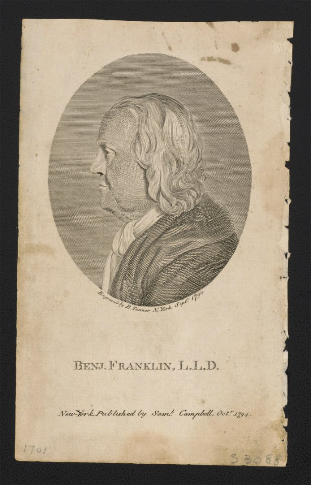 Benj. Franklin, L.L.D LCCN2003689326