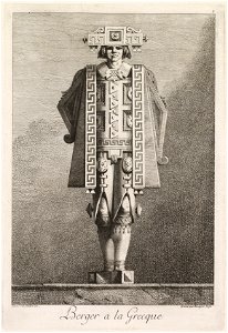 Benigno Bossi (Italian, 1727-1792) - Mascarade à la Grecque, Berger à la Grecque (Plate 5) - 2014.6.6 - Cleveland Museum of Art
