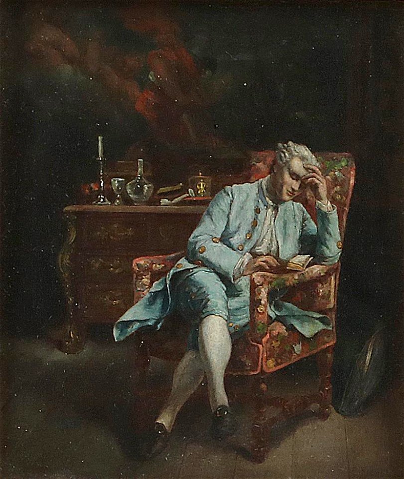 Benjamin Eugène Fichel Lesender Herr