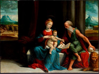 Benevenuto di Piero Tisi - Madonna and Child and St. Jerome - 1939.2 - Dallas Museum of Art