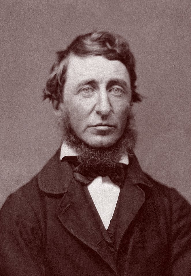 Benjamin D. Maxham - Henry David Thoreau - Restored - sepia - straightened