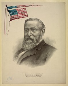 Benjamin Harrison, Republican candidate for president LCCN2003688095