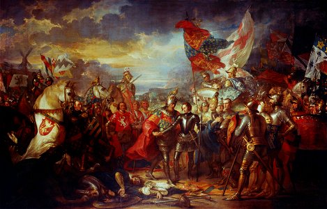 Benjamin West (1738-1820) - Edward III with the Black Prince after the Battle of Crécy - RCIN 407523 - Royal Collection