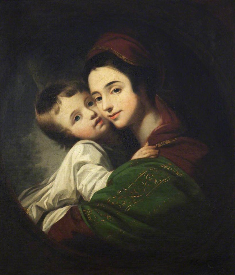 Benjamin West (1738-1820) - The Artist's Wife, Elizabeth Shewell (1741–1814), and Their Son, Raphael Lamar West (1769–1850) - 355529 - National Trust
