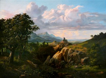 Benjamin Netter-Vue des environs de Rome