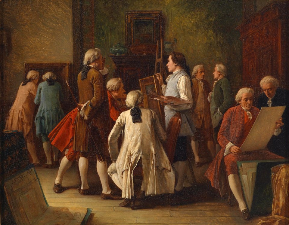 Benjamin Eugene Fichel Kunstliebhaber im Atelier 1865