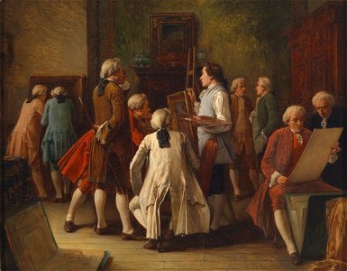 Benjamin Eugene Fichel Kunstliebhaber im Atelier 1865