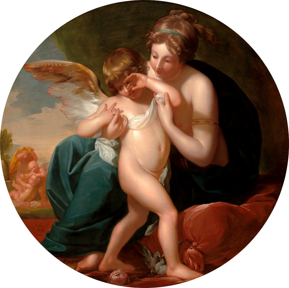 Benjamin West - Cupid, Stung by a Bee, Is Cherished by his Mother - 2014.136.93 - Corcoran Gallery of Art