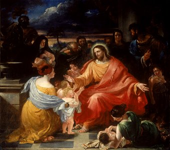 Benjamin Robert Haydon - Christ Blessing the Little Children - Google Art Project. Free illustration for personal and commercial use.
