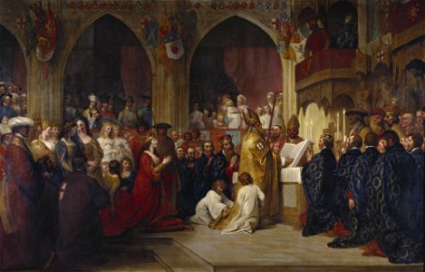 Benjamin West (1738-1820) - The Institution of the Order of the Garter - RCIN 407521 - Royal Collection