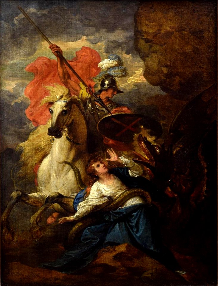 Benjamin West - St. George and the Dragon - 1951.66.1 - Reading Public Museum