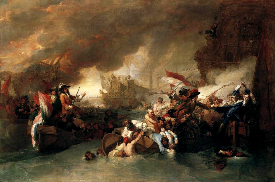 Benjamin West - The Battle of La Hogue - WGA25553