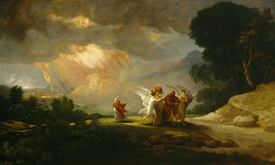 Benjamin West - Lot Fleeing from Sodom - 70.831 - Detroit Institute of Arts