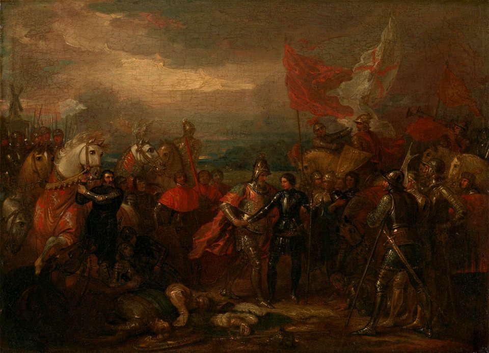 Benjamin West (1738-1820) - Edward III with the Black Prince after the Battle of Crécy - RCIN 406461 - Royal Collection