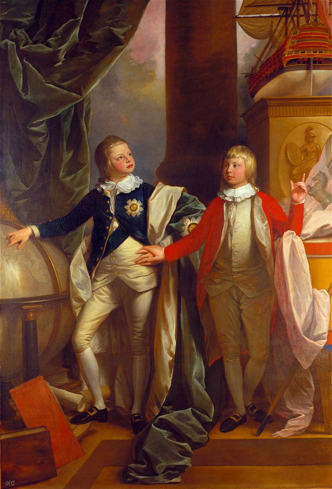 Benjamin West (1738-1820) - William IV, when Prince William, and Edward, Duke of Kent, when Prince Edward - RCIN 403398 - Royal Collection