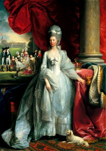 Benjamin West (1738-1820) - Queen Charlotte (1744-1818) - RCIN 405405 - Royal Collection. Free illustration for personal and commercial use.