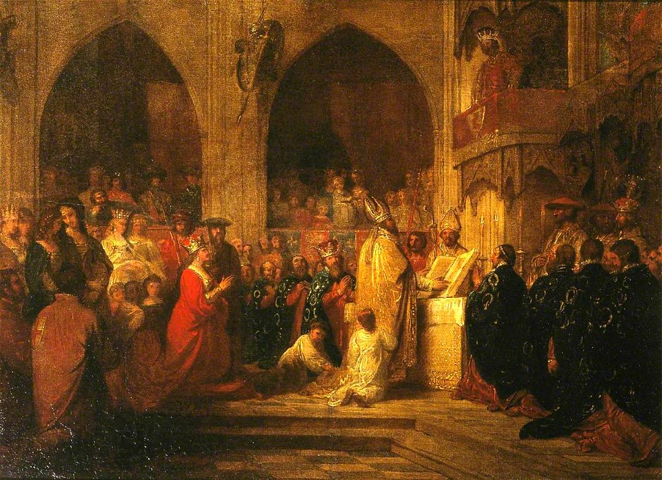 Benjamin West (1738-1820) - Sketch for 'The Installation of the Order of the Garter' - N00315 - National Gallery