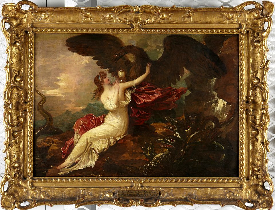 Benjamin West - Eagle bringing cup to Psyche - y1952-62 - Princeton University Art Museum