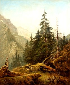 Benjamin Williams Leader - Das Wetterhorn von der Rosenlaui aus