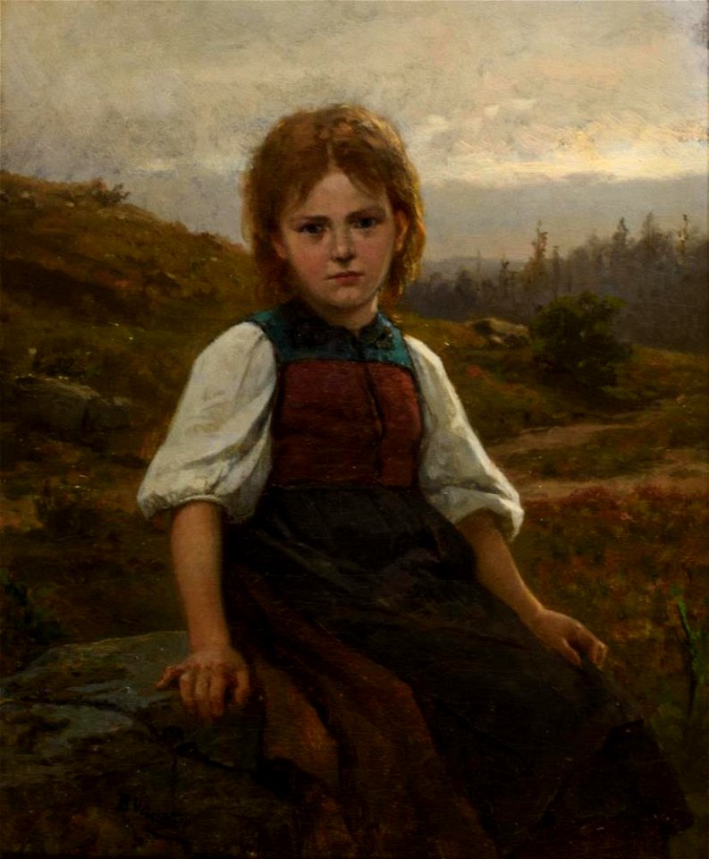 Benjamin Vautier (1829-1898) - Bauernmädchen