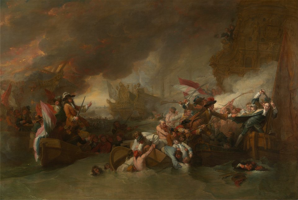 Benjamin West - The Battle of La Hogue - Google Art Project