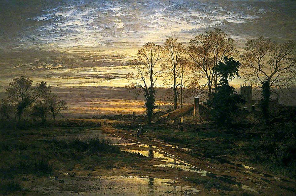 Benjamin Williams Leader (1831-1923) - February, Fill Dyke - 1914P308 - Birmingham Museums Trust