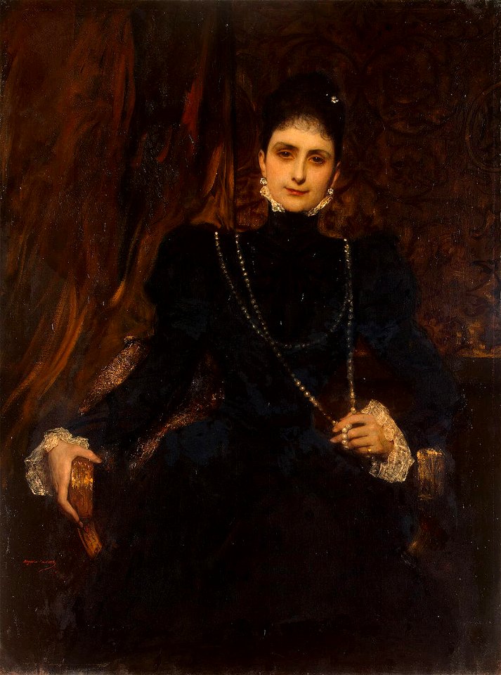 Benjamin-Constant-Portrait Of Mme M. S. Derviz