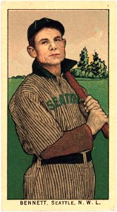 Bennett, Seattle Team, baseball card portrait LCCN2008676950