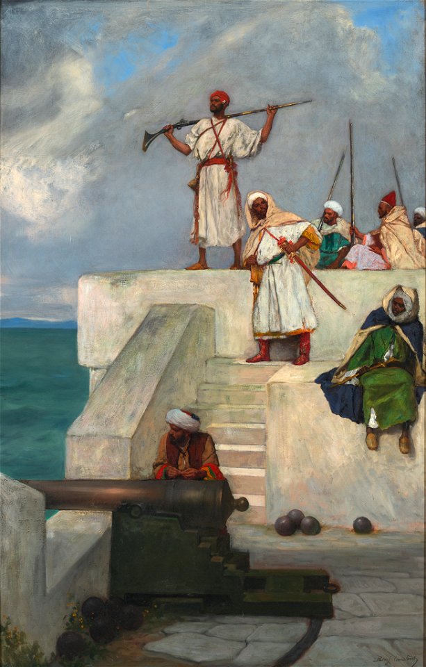 Jean-Joseph-Benjamin Constant - The Pasha's Soldiers - 73.123 - Rhode Island School of Design Museum