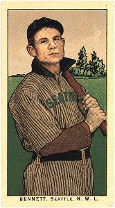 Bennett, Seattle Team, baseball card portrait LCCN2008676950