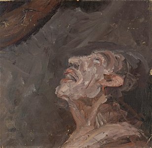 Benno Berneis - Schächerkopf (Ausschnitt aus einer Kreuzigung) - BG-M 12159^14 - Berlinische Galerie